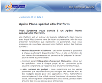 Apéro Plone sur le blog d'eXo Platform