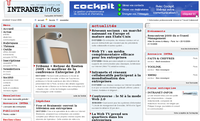 Cockpit, solution de gestion de contacts et d'emailing, sur intranet-infos