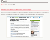 Des tutoriaux pour construire un thème Plone