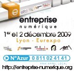 Salon Entreprise Numérique à Lyon les 1 et 2 décembre 2009